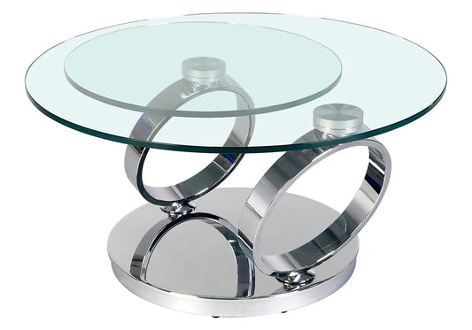 Table basse articulée chromé VARIO New Design