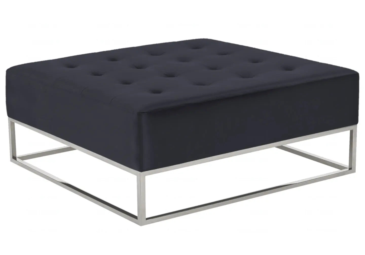 Table basse capitonnée noir GWEN New Design