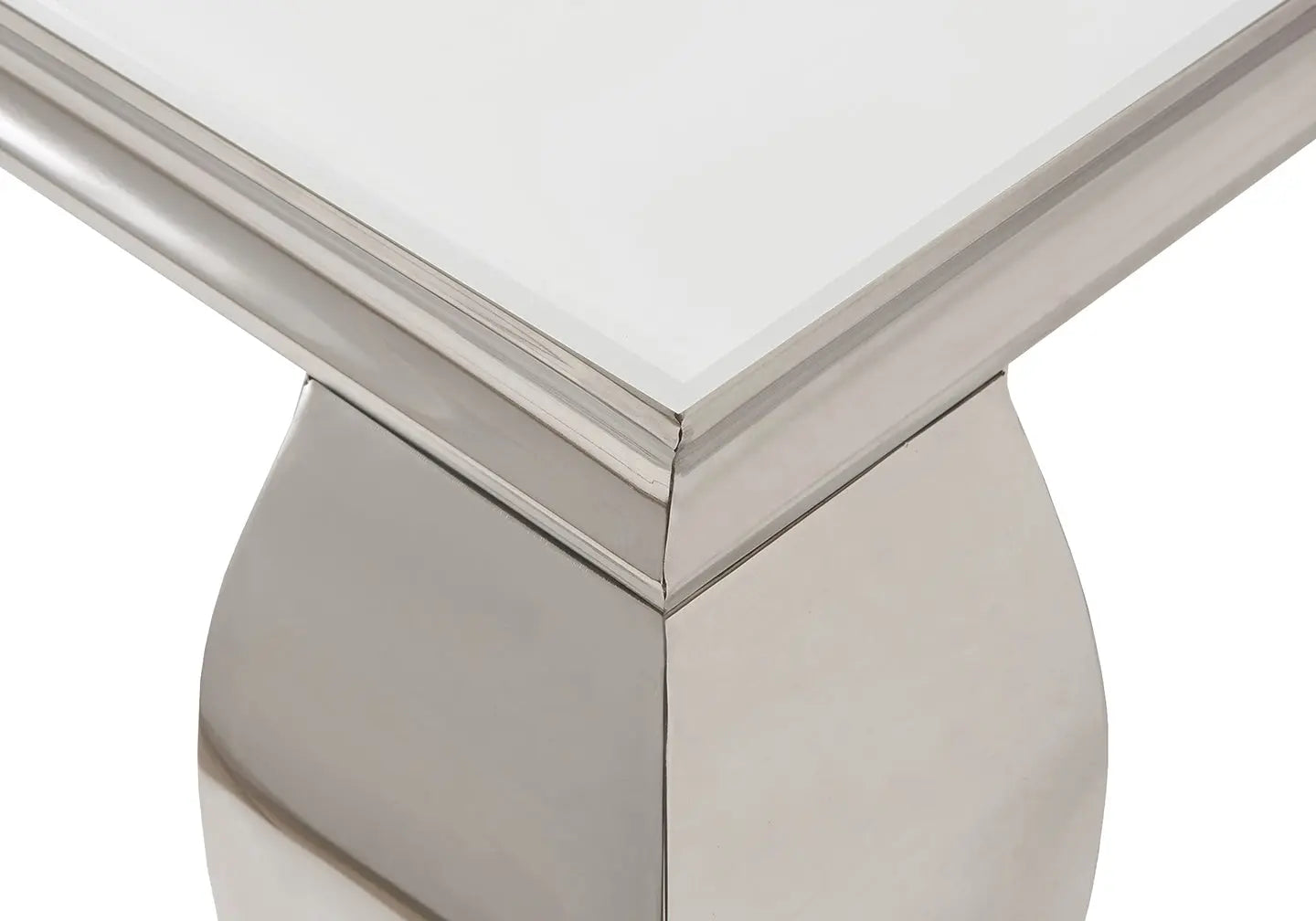 Table basse carré chrome blanc NEO New Design