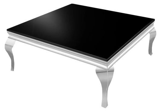 Table basse carré chrome noir NEO New Design