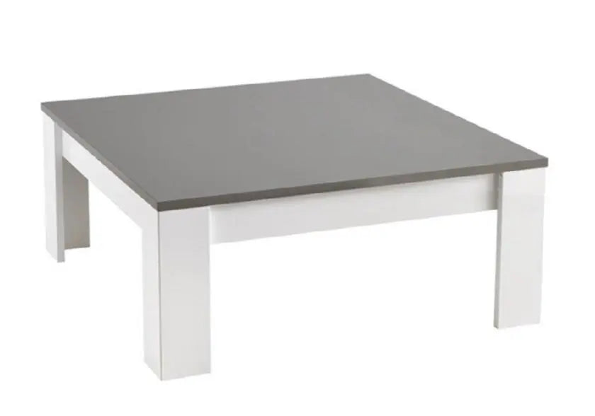 Table basse carré laqué gris MODENA Italian Mobili