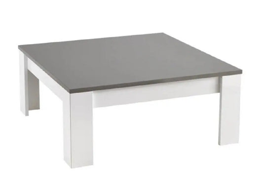 Table basse carré laqué gris MODENA Italian Mobili