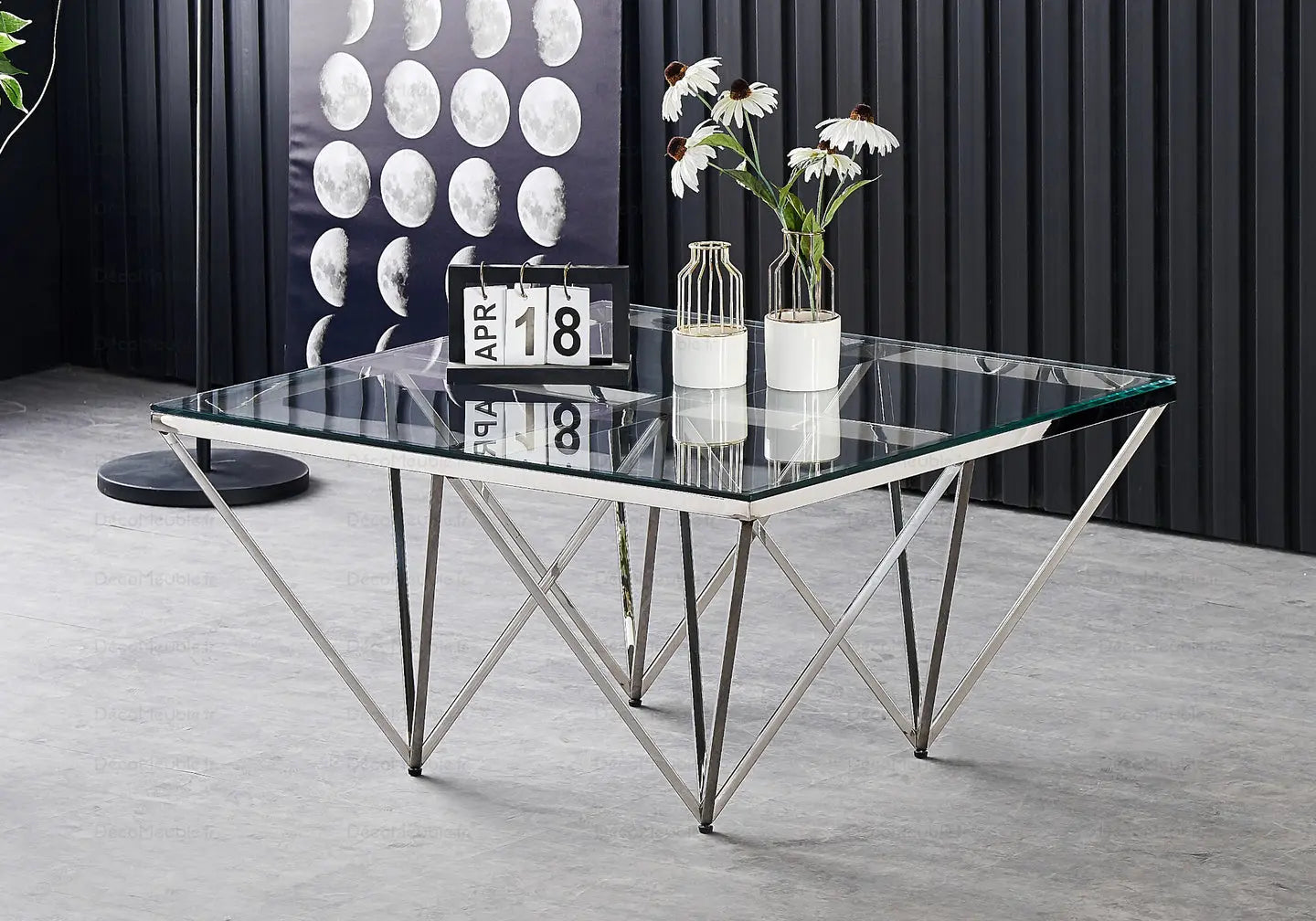 Table basse carrée en verre design GUSTA New Design