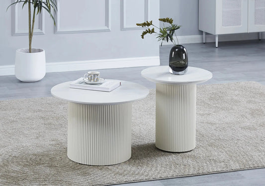 Table basse céramique marbre blanc MILA New Design