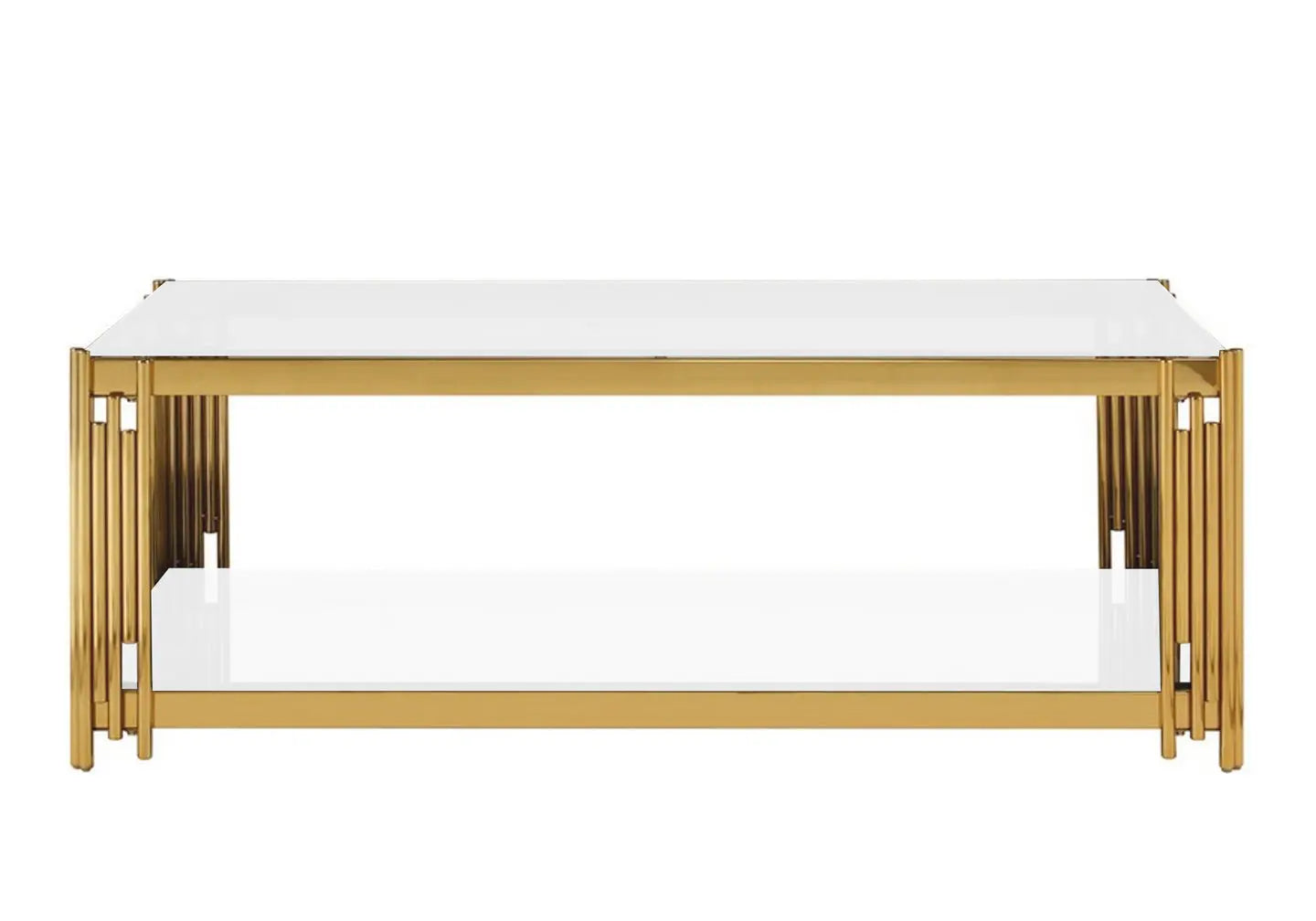 Table basse design doré blanc ÈVE New Design