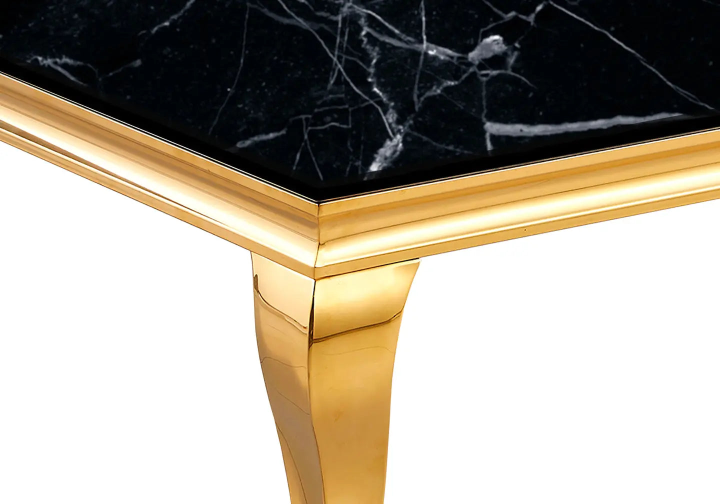 Table basse dorée marbre noir NEO New Design