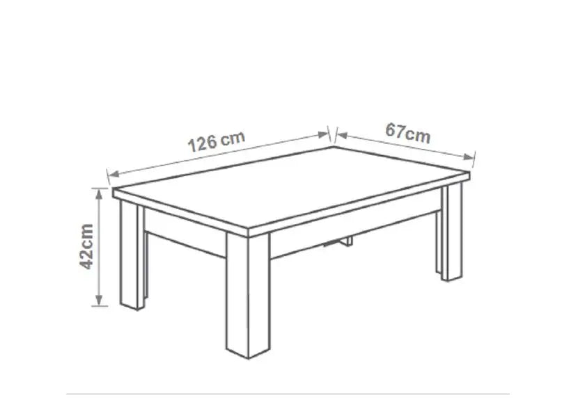 Table basse laqué blanc MODENA Italian Mobili