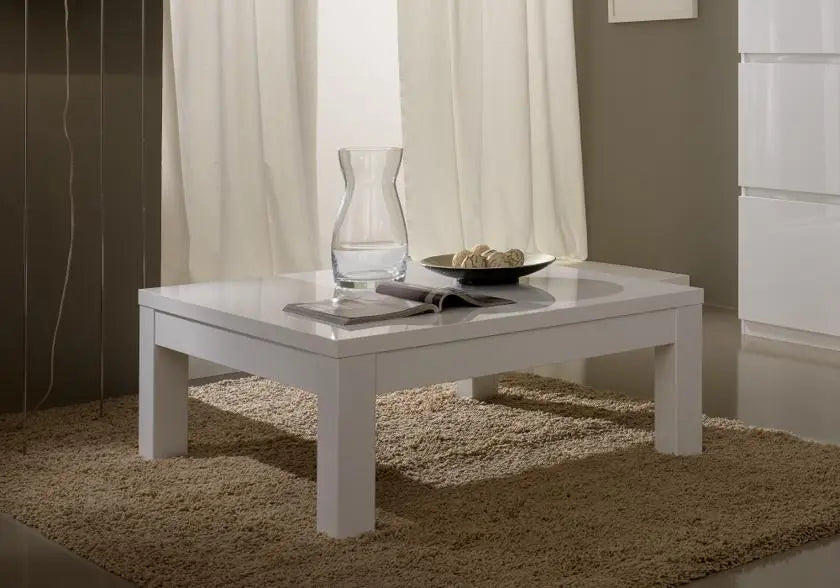 Table basse laqué blanc ROMA Italian Mobili