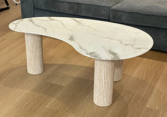 Table basse marbre beige PIATO New Design