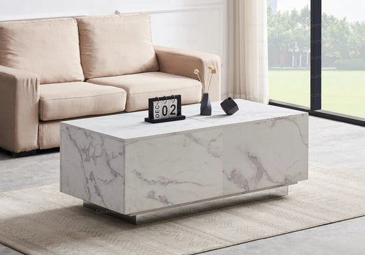 Table basse marbre blanc AXEL New Design