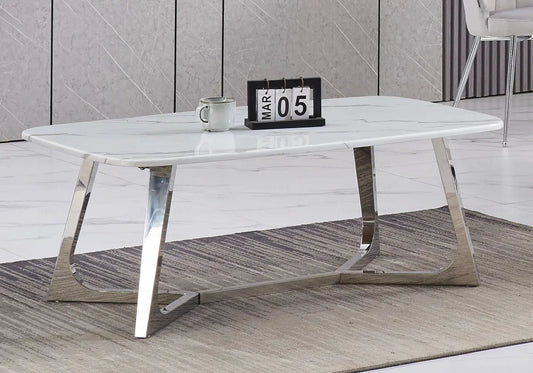 Table basse marbre blanc GAYA New Design
