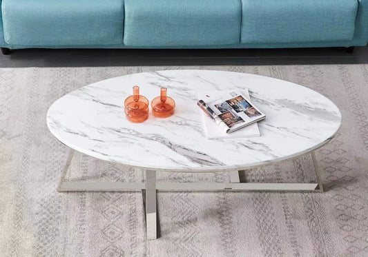 Table basse marbre blanc GRACY New Design