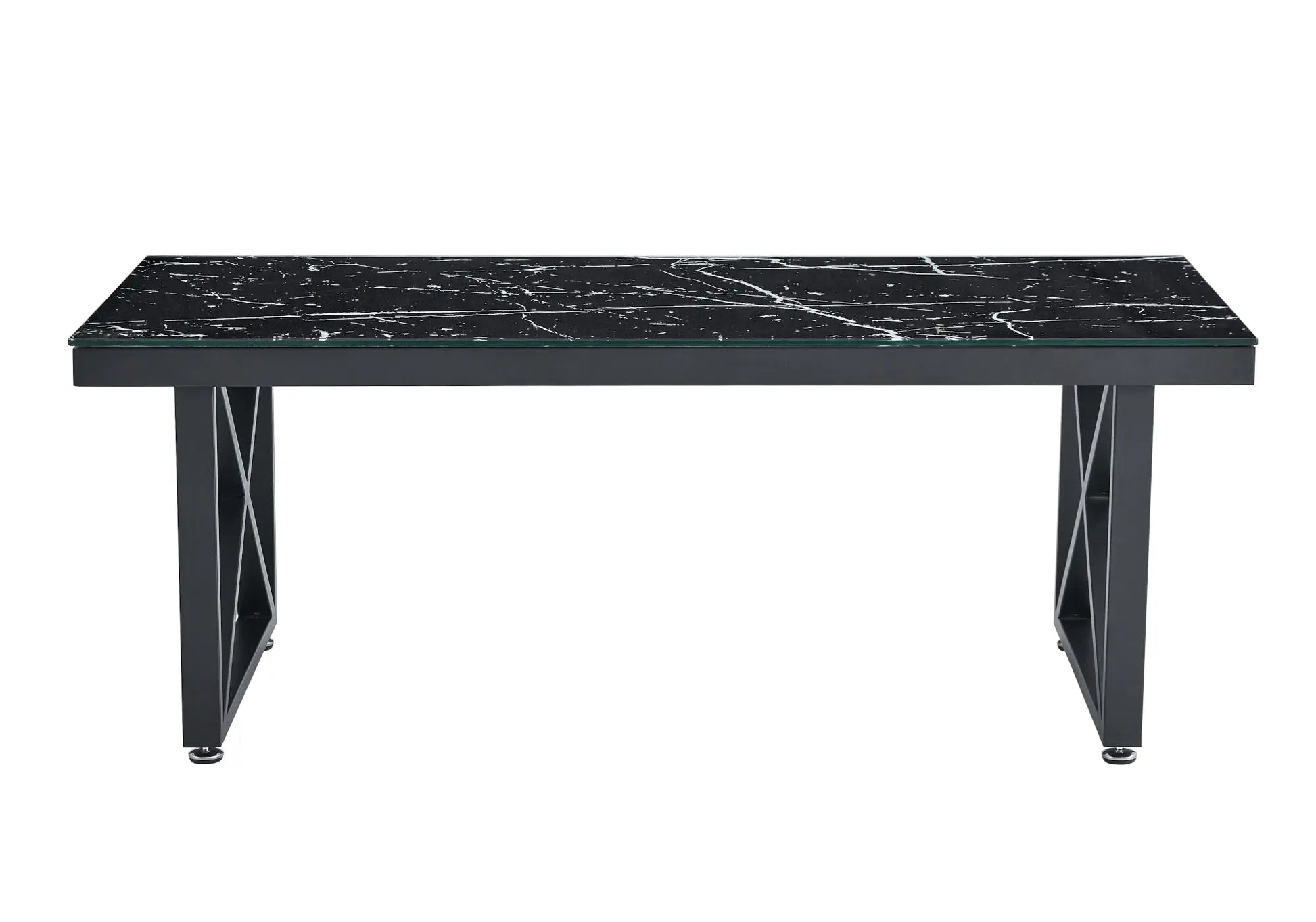 Table basse noire marbre noir CLARA New Design