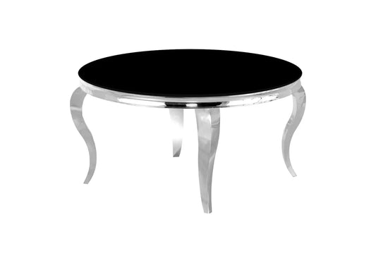 Table basse ronde argent noir NEO New Design