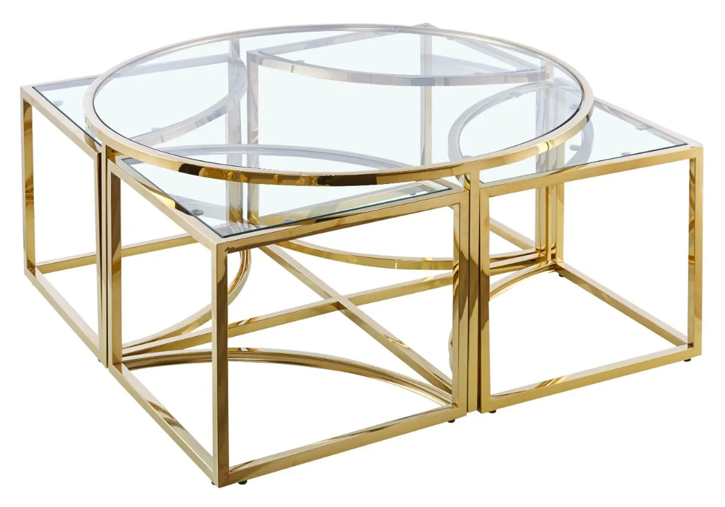 Table basse ronde design doré PIO New Design