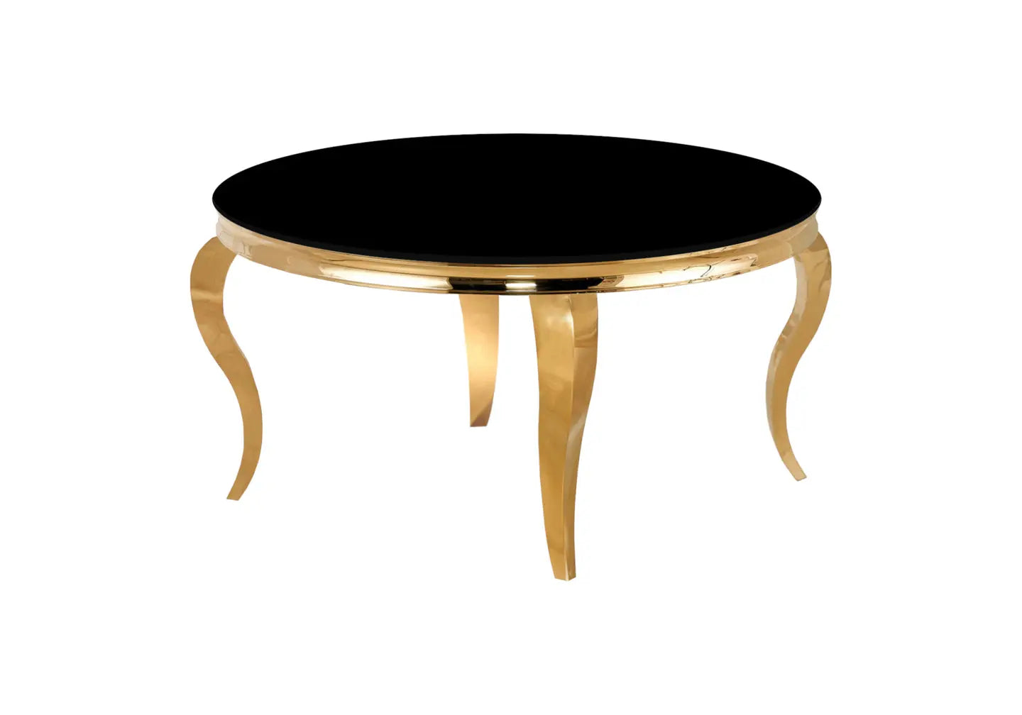 Table basse ronde dorée noir NEO New Design