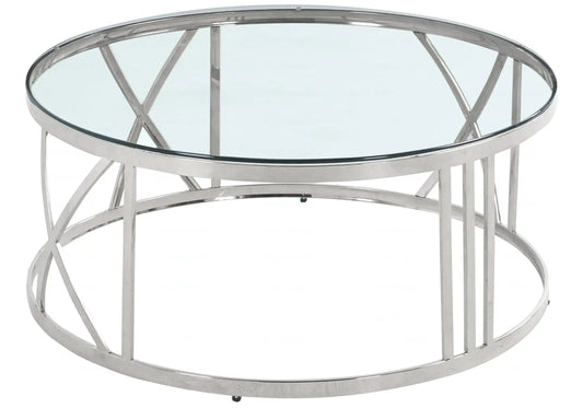 Table basse ronde en verre trempé GEVA New Design