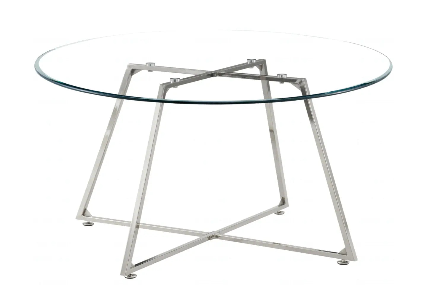 Table basse ronde en verre trempé GINA New Design