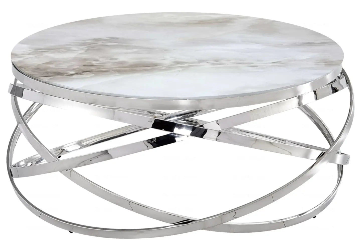 Table basse ronde marbre beige EVO New Design