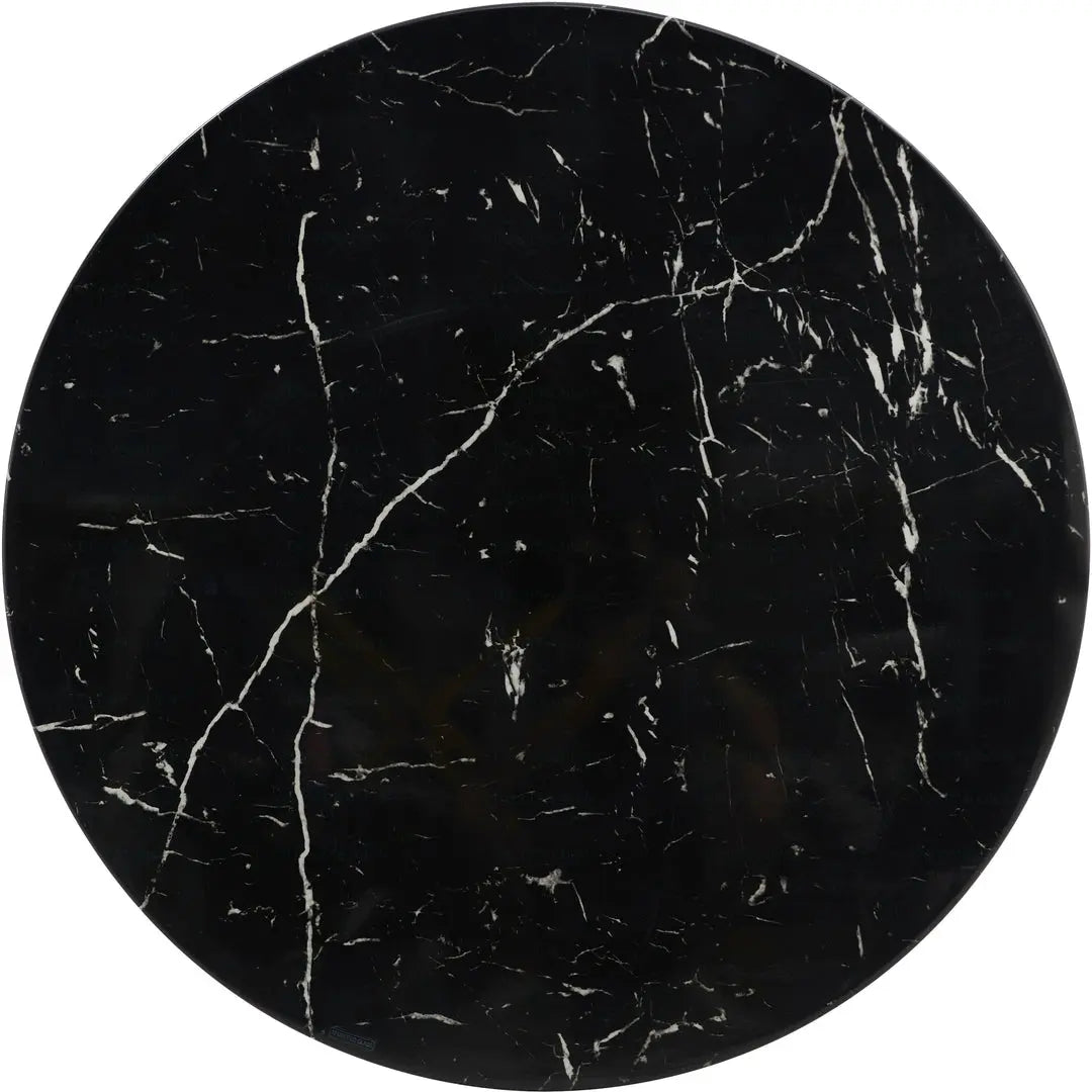 Table basse ronde noire marbre noir GALA New Design