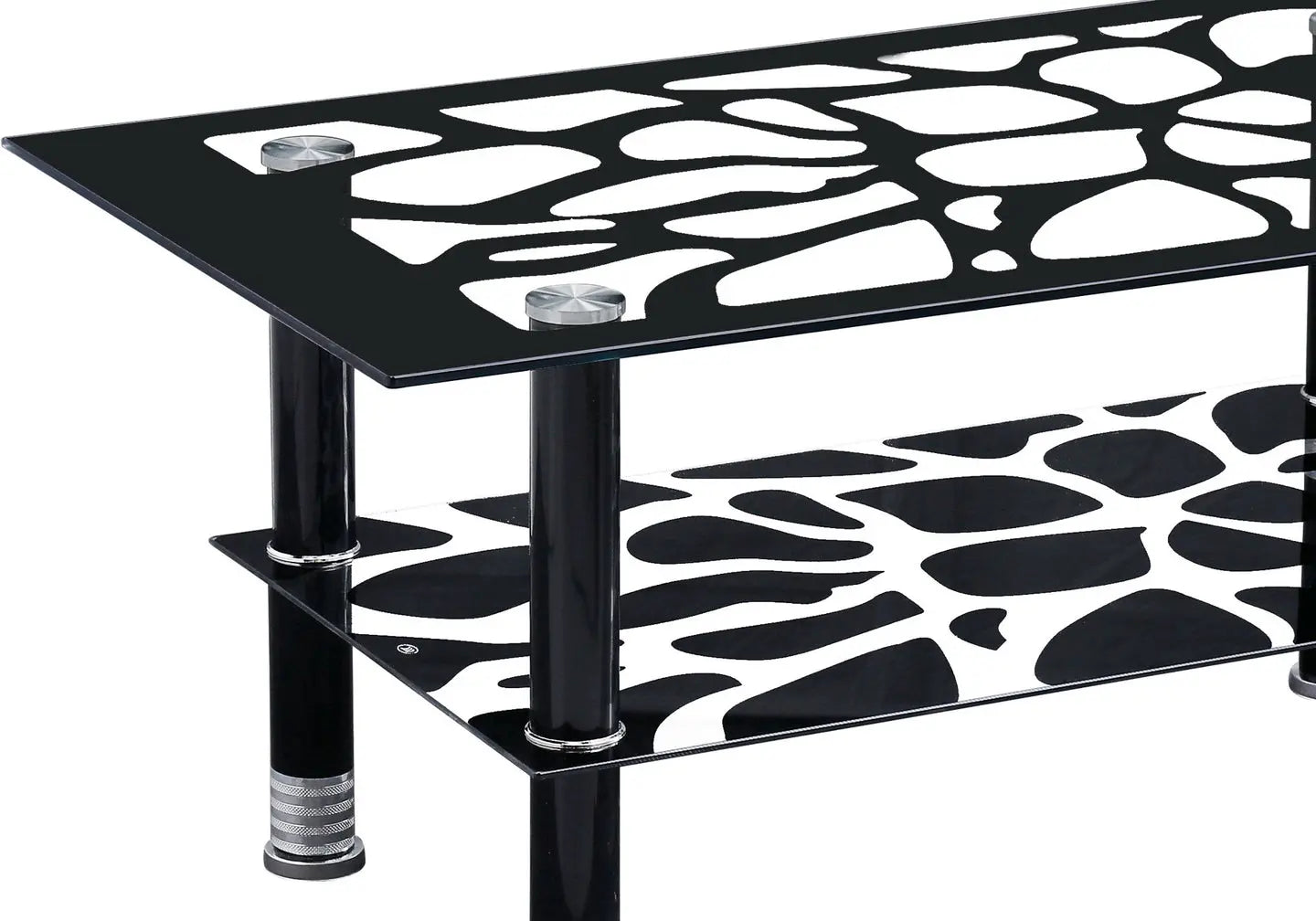 Table basse verre trempé noir HAYA New Design