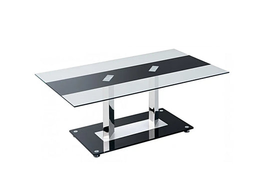 Table basse verre trempé noir TAM New Design