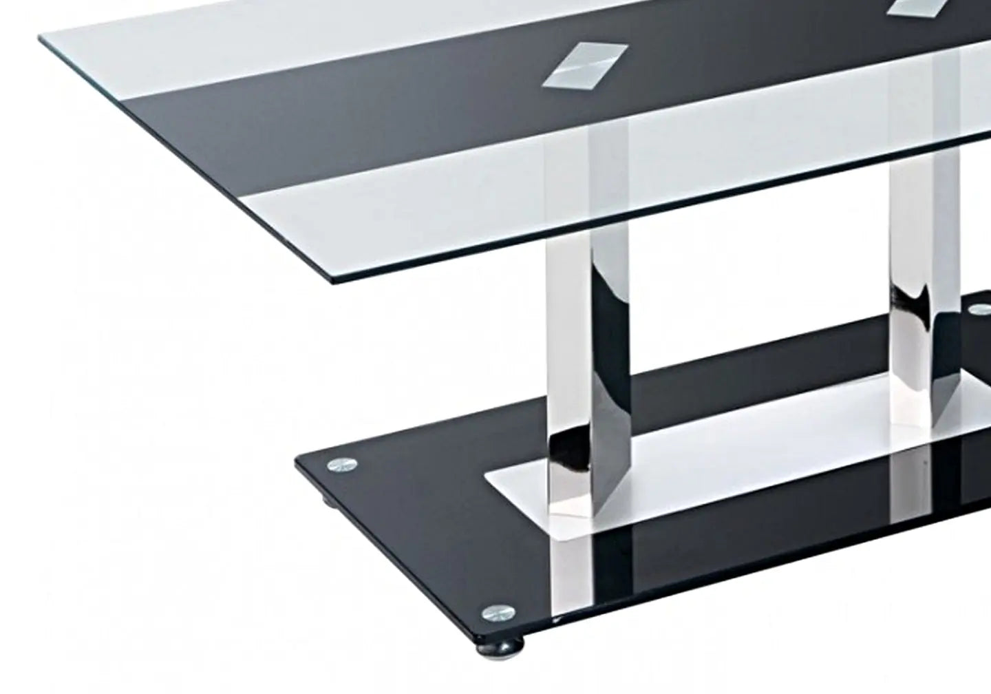 Table basse verre trempé noir TAM New Design