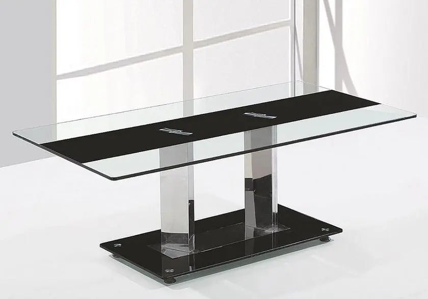 Table basse verre trempé noir TAM New Design