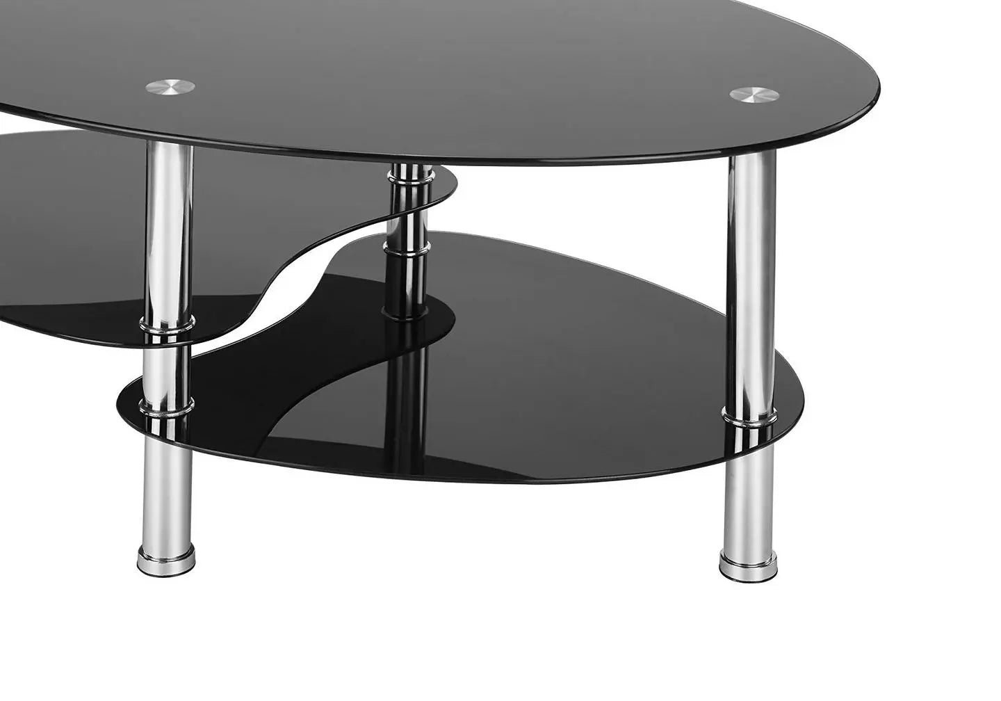 Table basse verre trempé noir TAO New Design