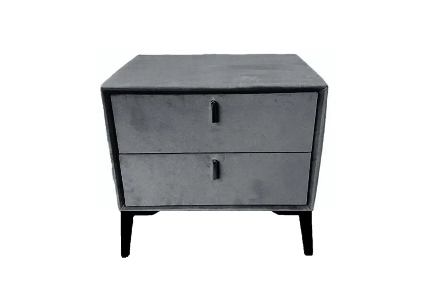 Table chevet noir velours noir LENI - DEKOFLIX