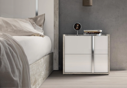 Table de Chevet Moderne Treviso, Design Italien Chic Status