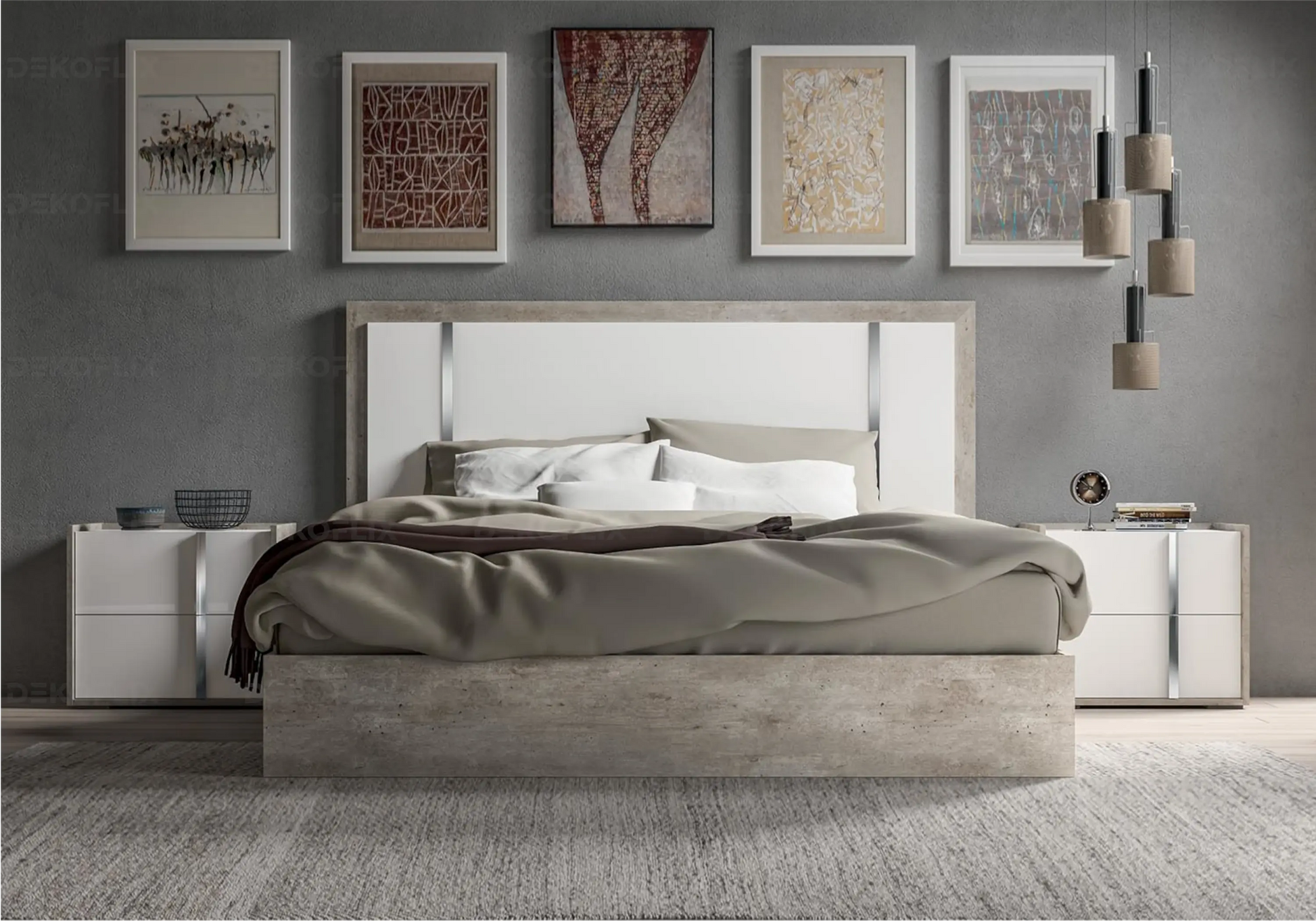 Table de Chevet Moderne Treviso, Design Italien Chic Status