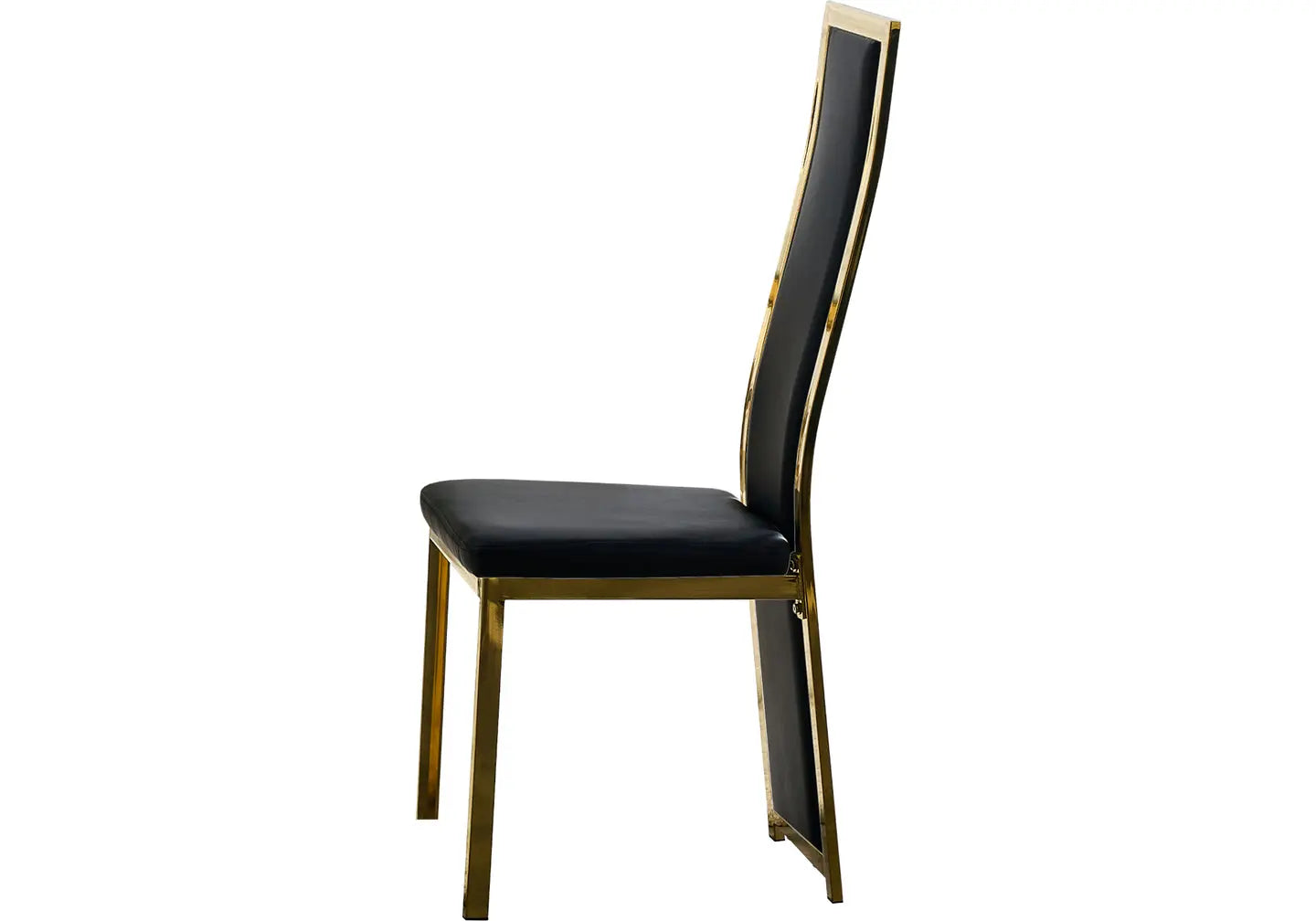 Table en verre et chaise dorée noir DIA New Design
