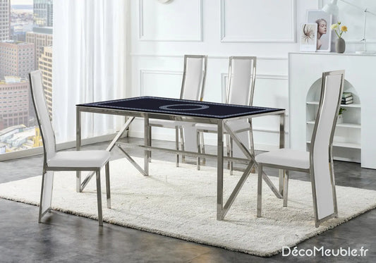Table et chaise blanc versace DIA New Design