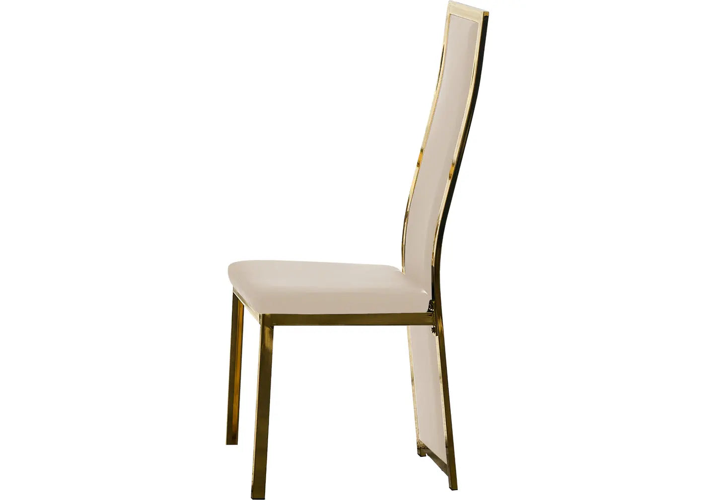 Table et chaise dorée beige marbre blanc DIA New Design