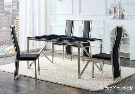 Table et chaise noir versace DIA New Design