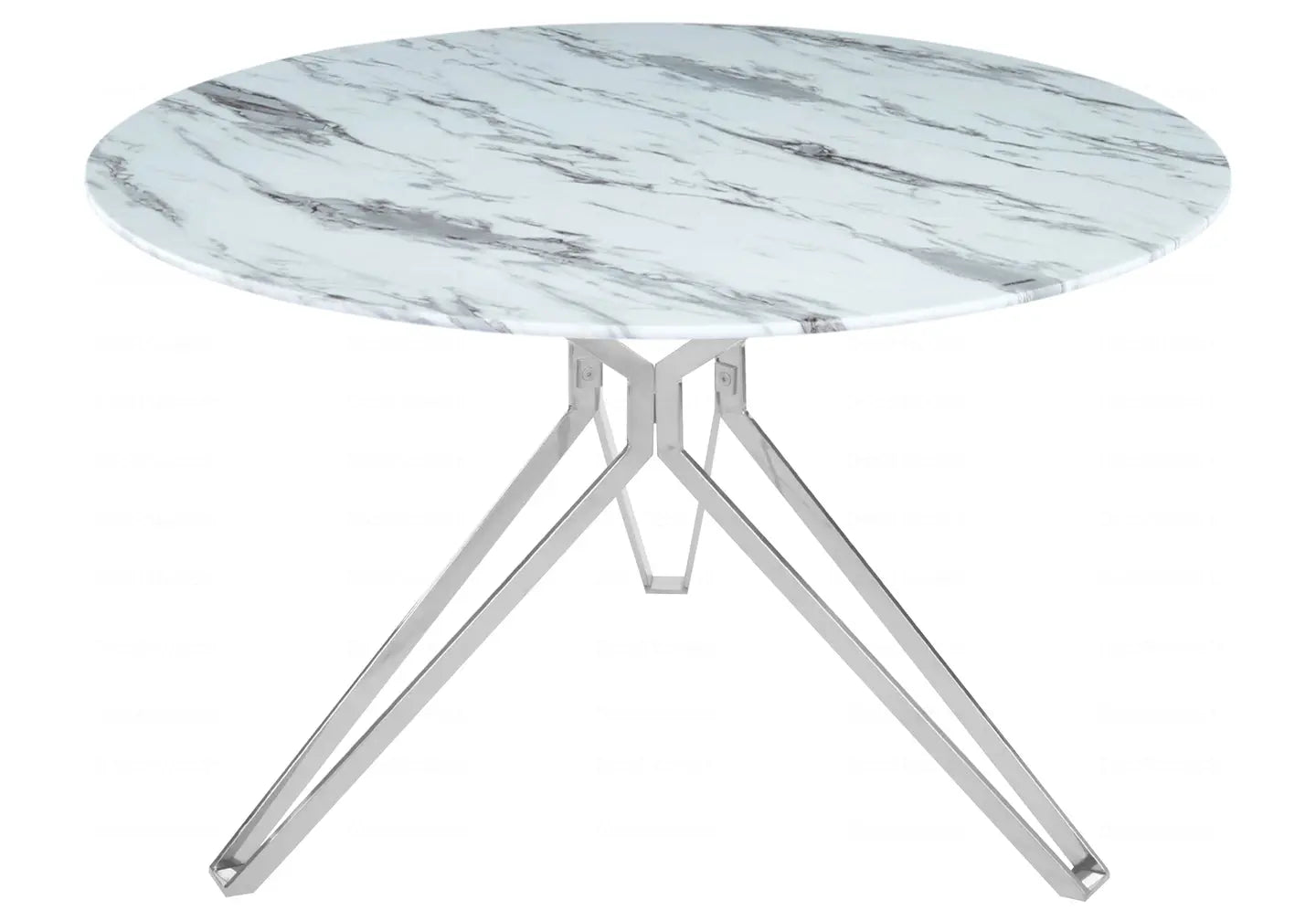 Table et chaises marbre blanc IVA New Design