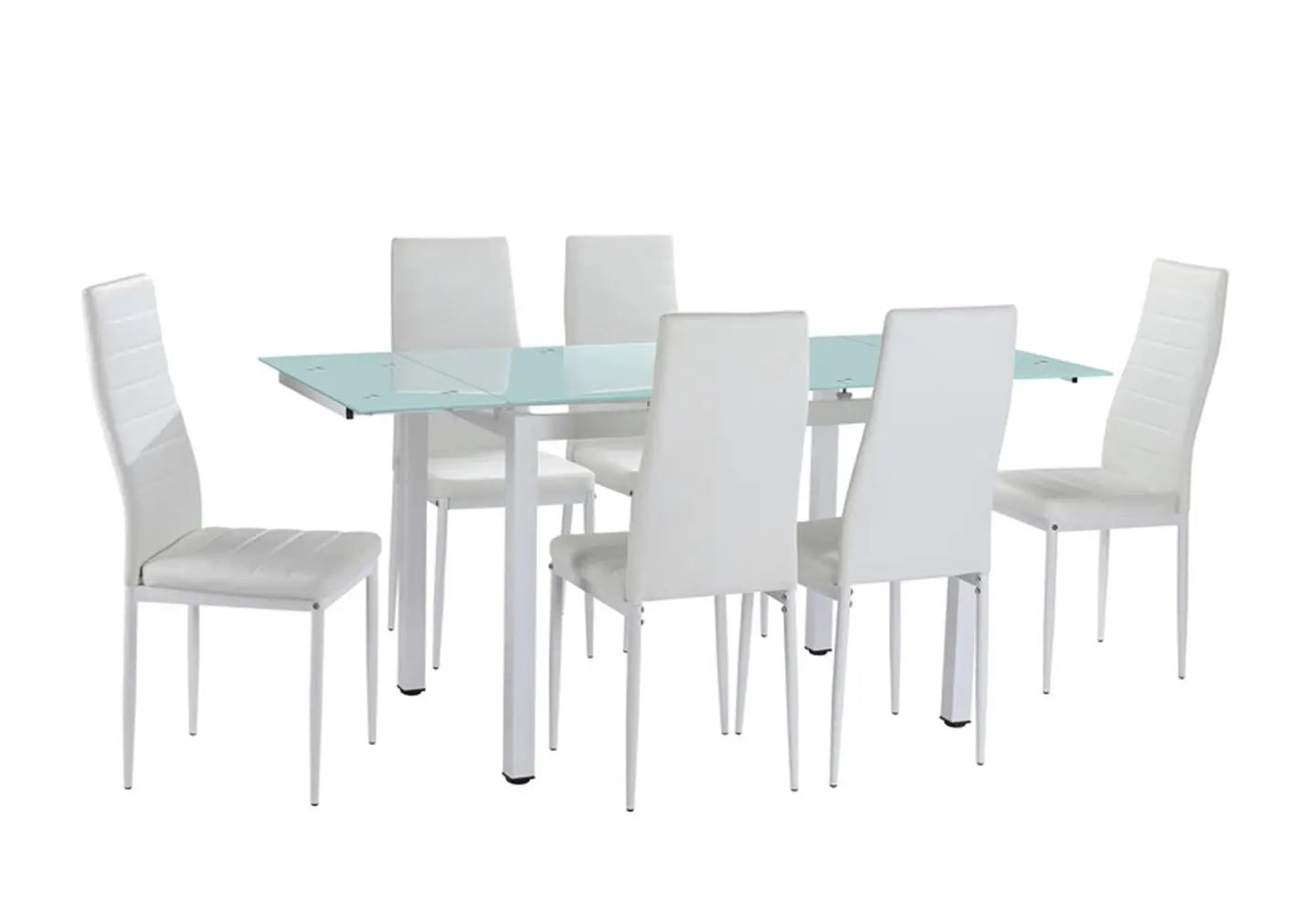 Table extensible 6 chaises blanc FLY New Design