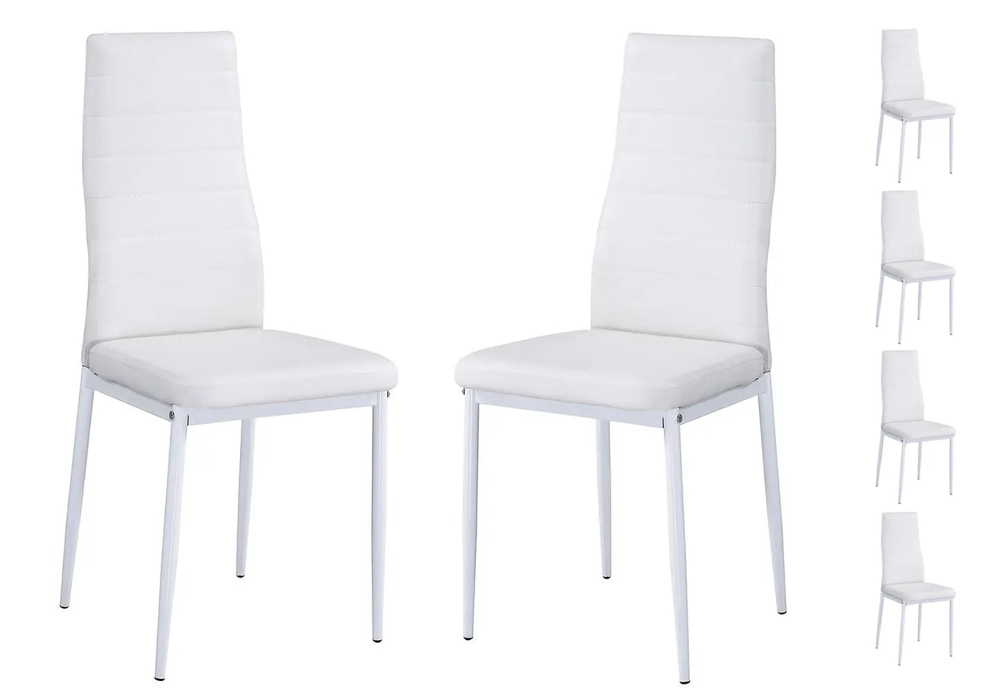 Table extensible 6 chaises blanc FLY New Design