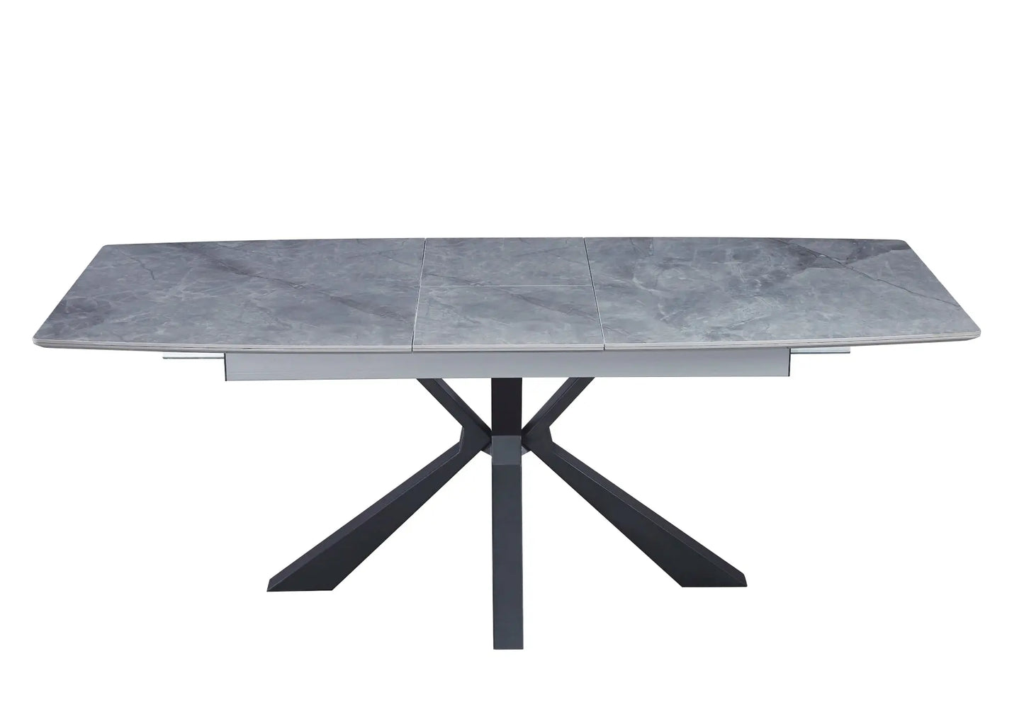 Table extensible céramique noir marbre blanc URSO New Design