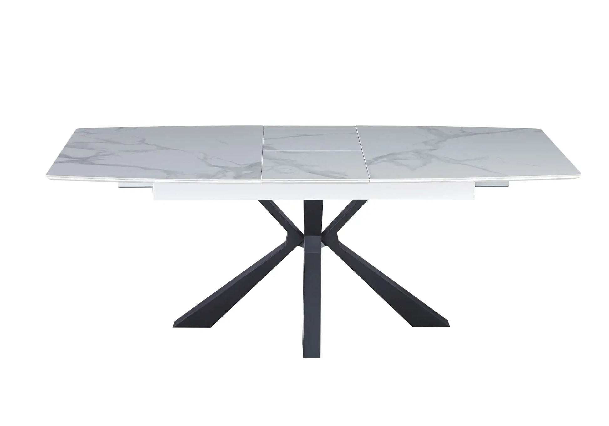 Table extensible céramique noir marbre noir URSO New Design