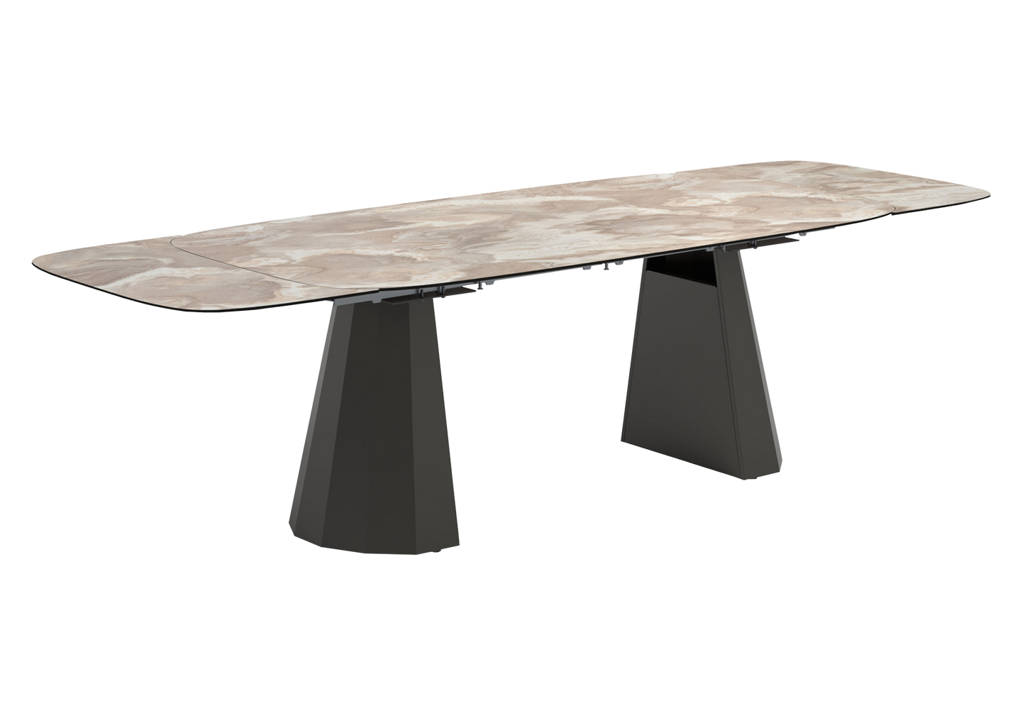 Table à manger extensible marbre design – Dune