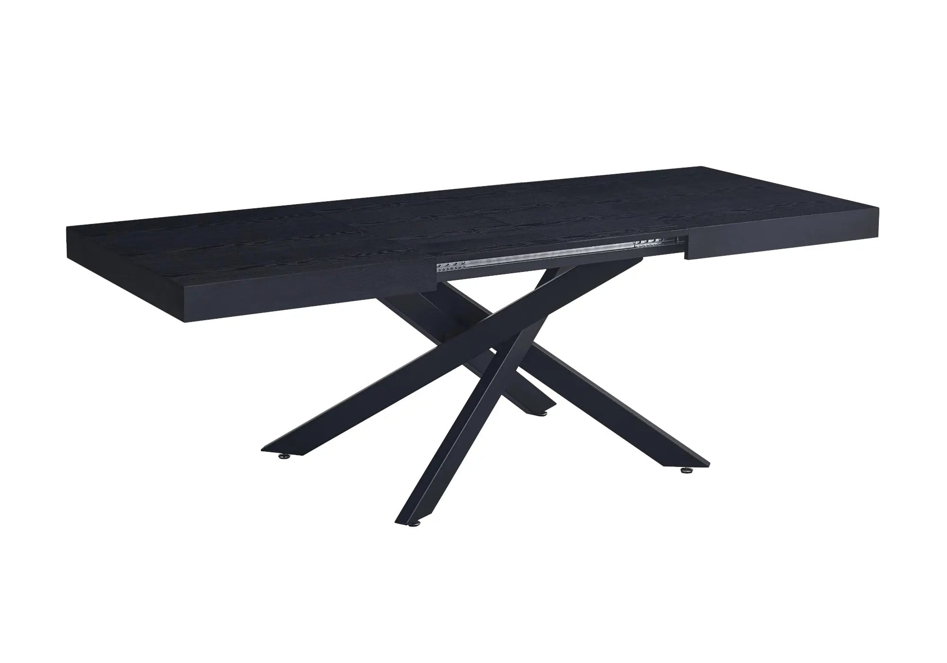 Table extensible noir bois noir MIYA sophistiquée