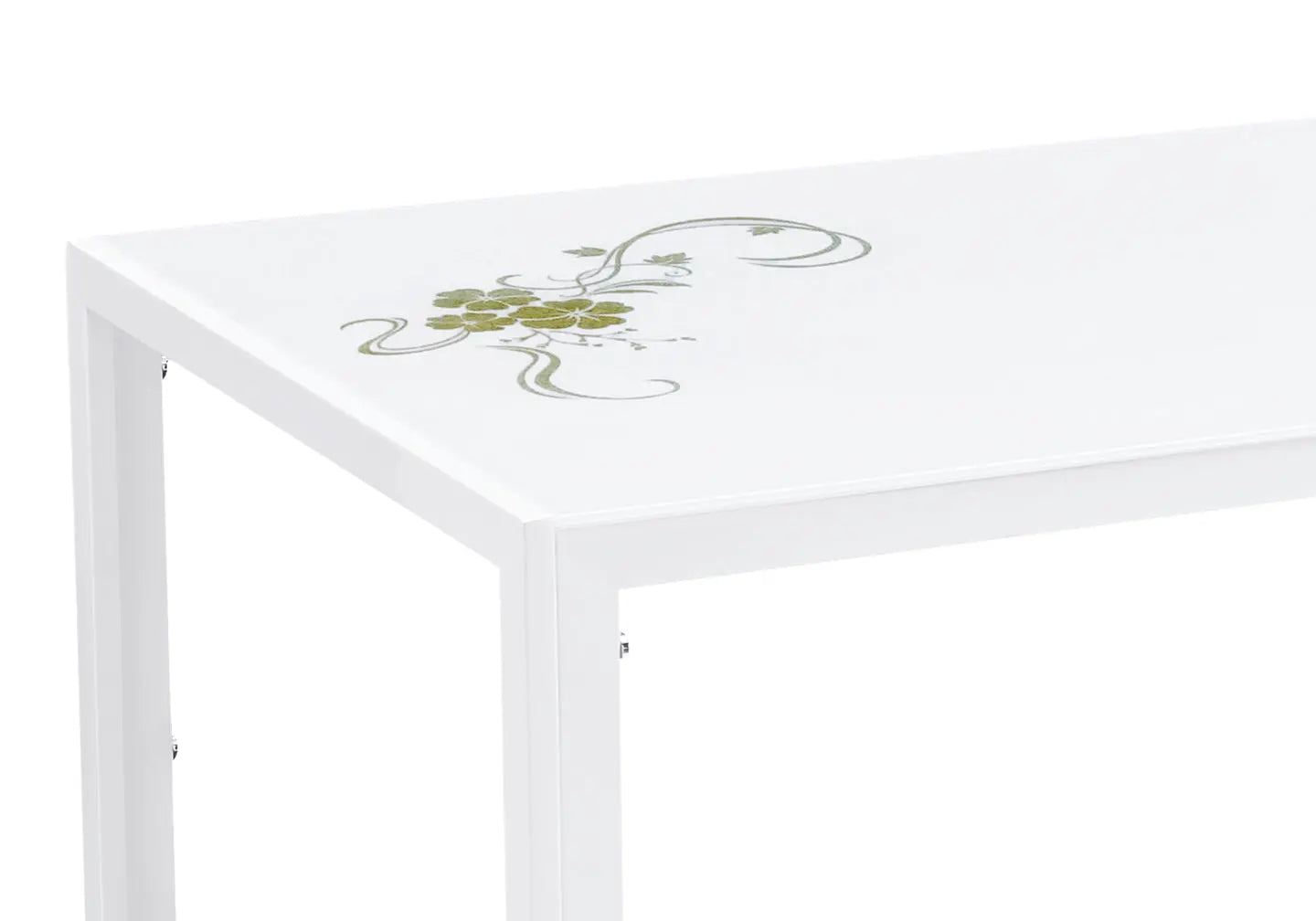 Table manger verre trempé blanc OLYA New Design