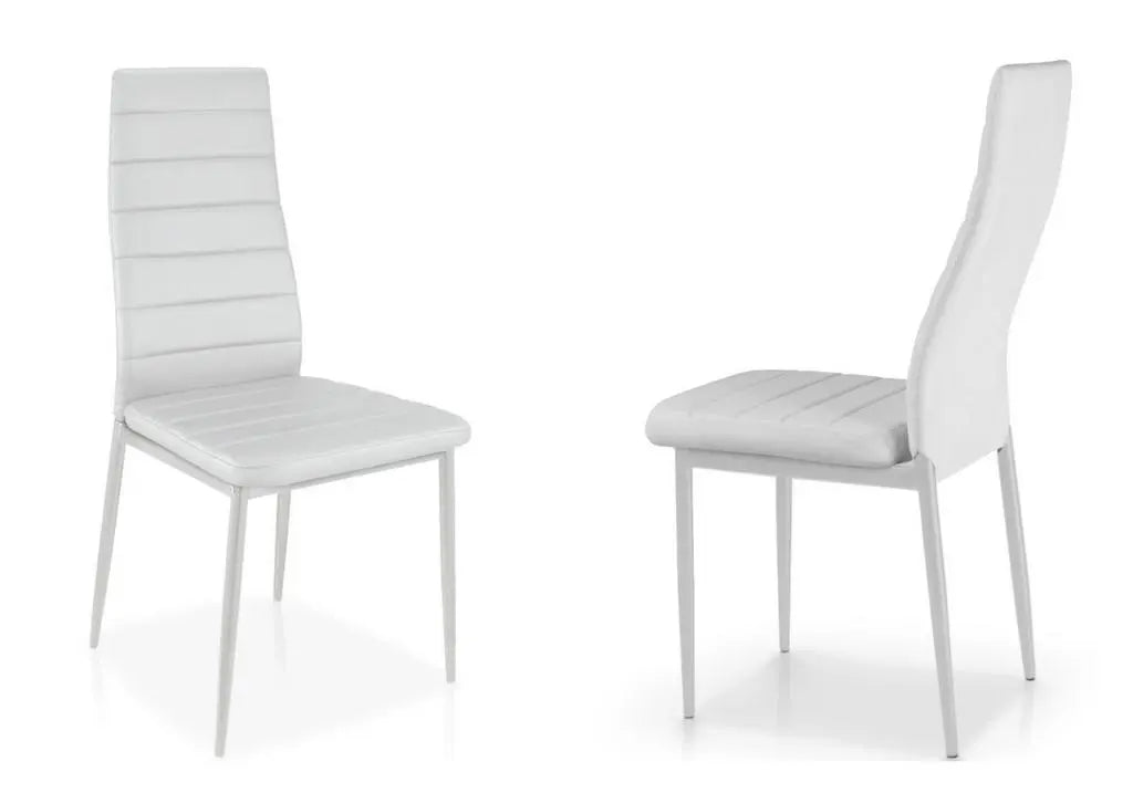 Table repas 6 chaises blanches TAO New Design