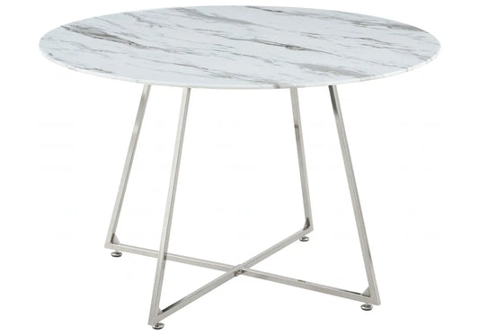 Table ronde marbre blanc GINA New Design