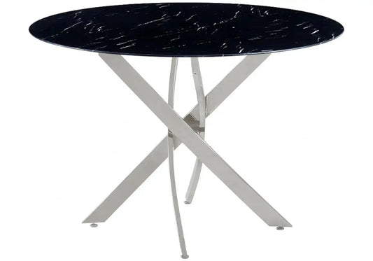 Table ronde marbre noir design JOY New Design