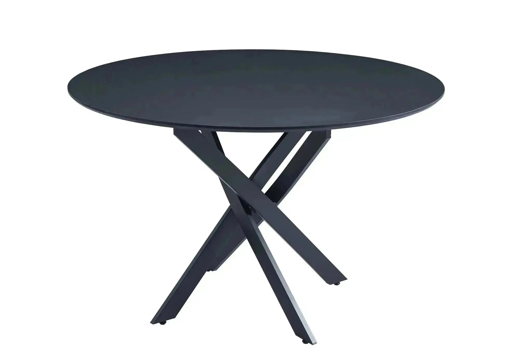 Table Ronde Noir Bois Noir JOY : Élégance et Confort – DEKOFLIX