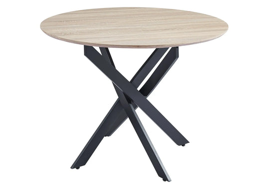 Table ronde noir chêne OLA New Design