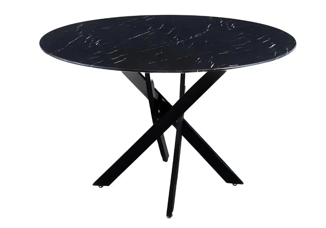 Table ronde noir marbre noir JOY New Design